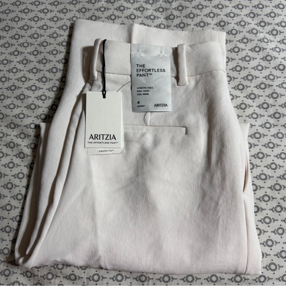 Aritzia Effortless Pants NWT light birch size 4 short